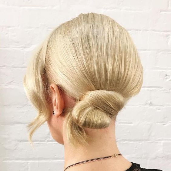 Low Bun with Twisted Side Detail