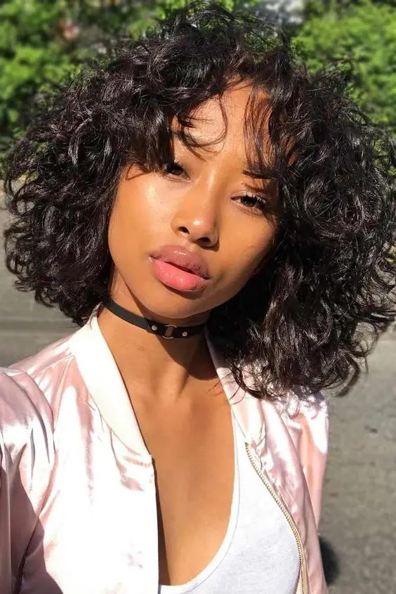 Curly Medium Bob