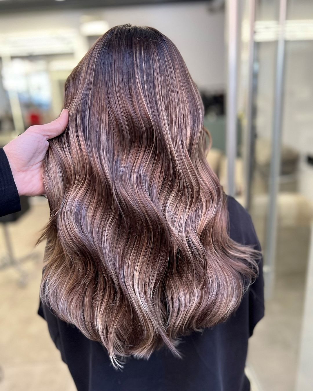 Sunlit Bronde Waves