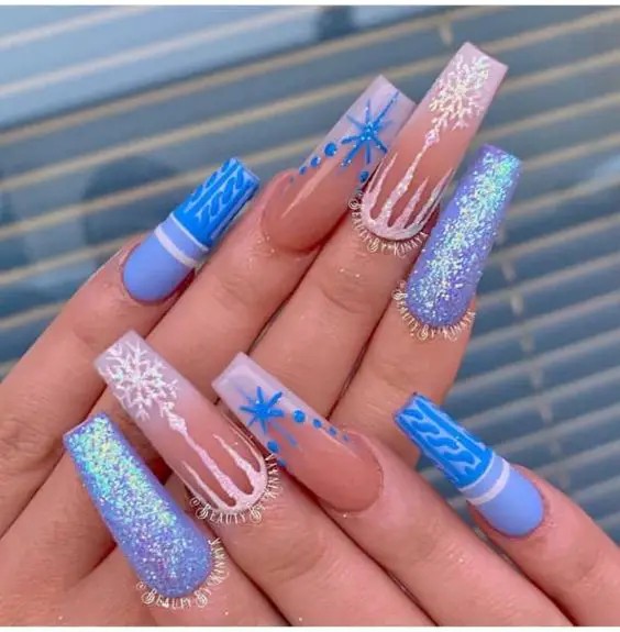 Blue Nail Designs: Calm and Cool