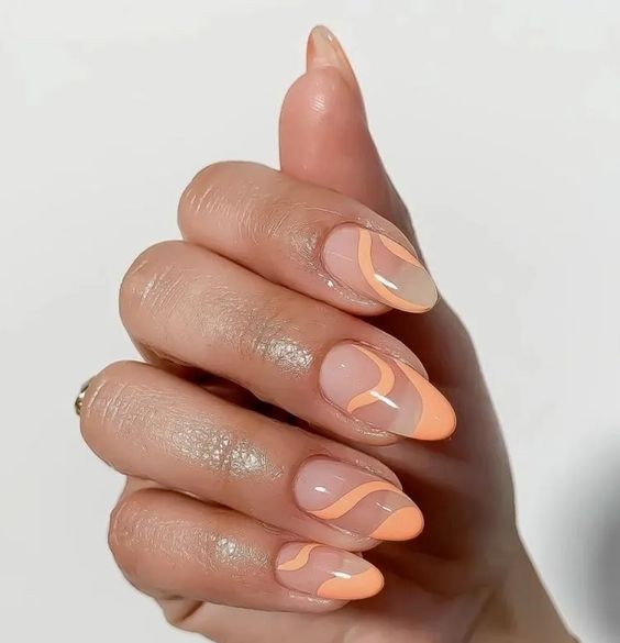 Abstract French Nails