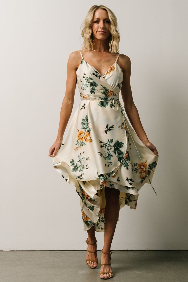 High-Low Floral Dress