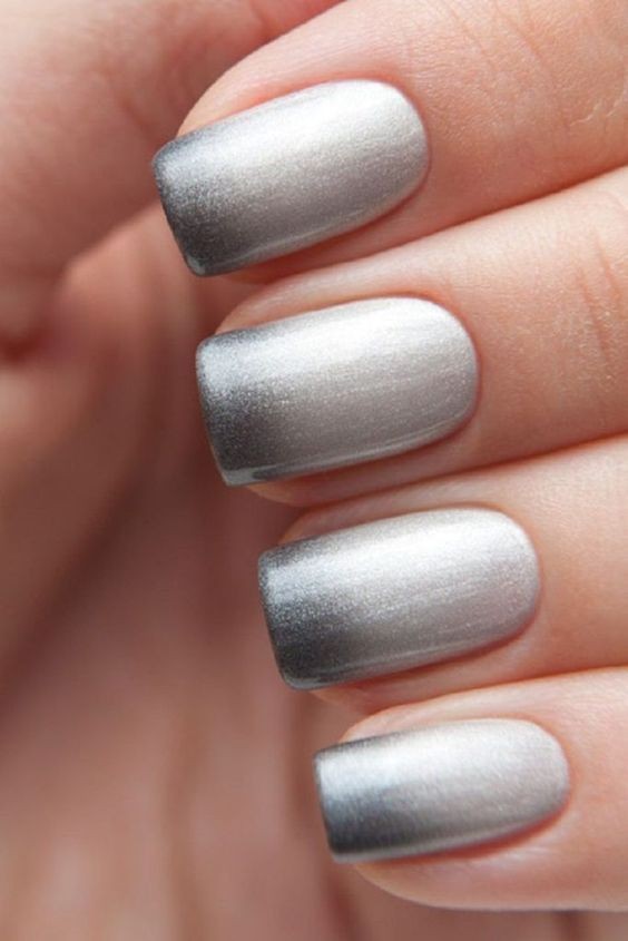 Glitter Gradient French Tips: