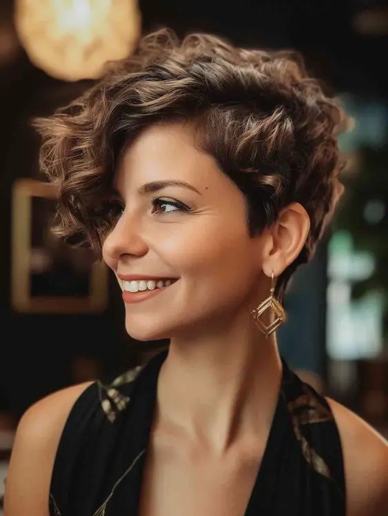 Wavy Pixie Cut