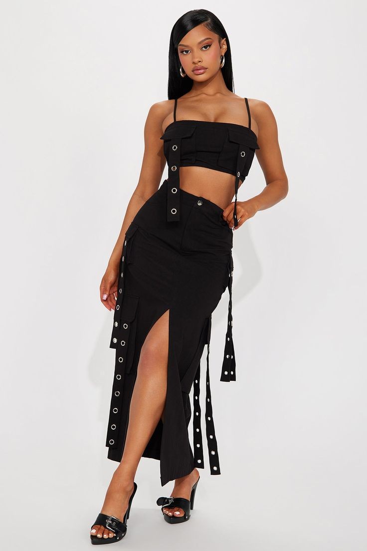 Maxi Skirt and Crop Top: Bohemian Vibes