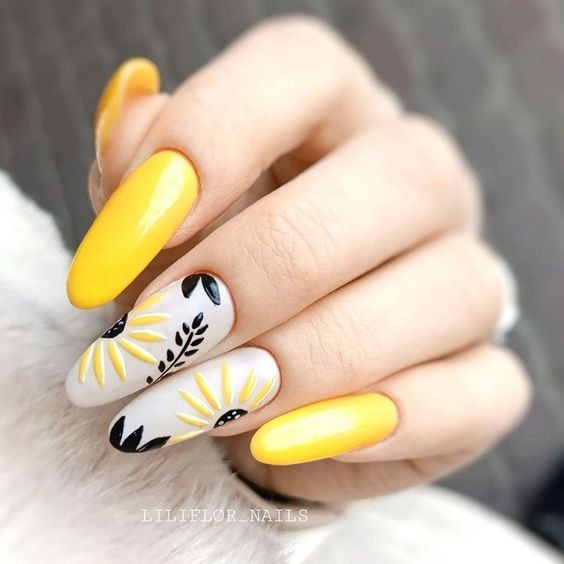 Yellow Floral Designs: