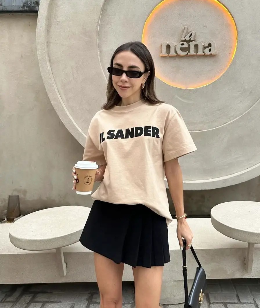 The Beige Tee Ensemble