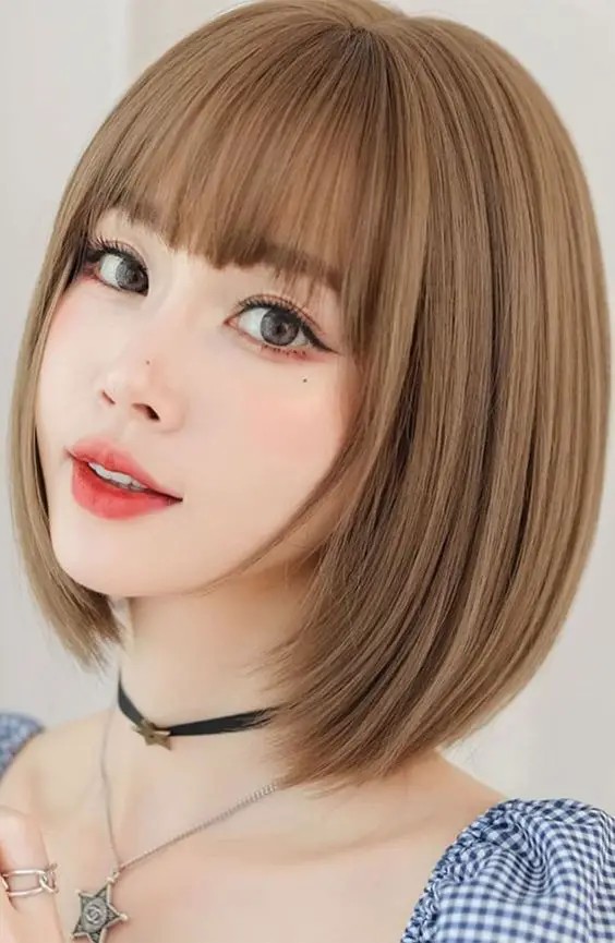 Full Bangs with A-Line Cut