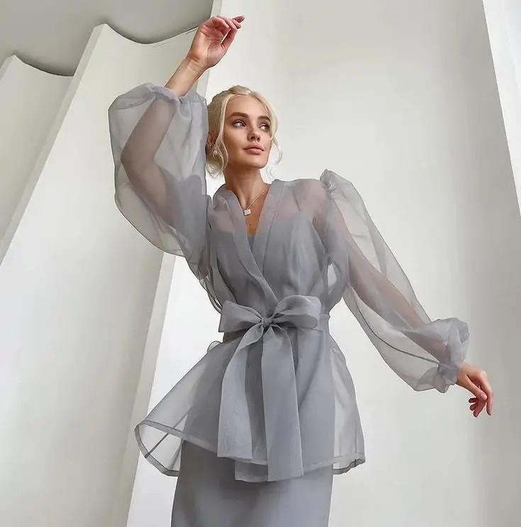 Sheer Elegance – Bows and Translucent Fabrics