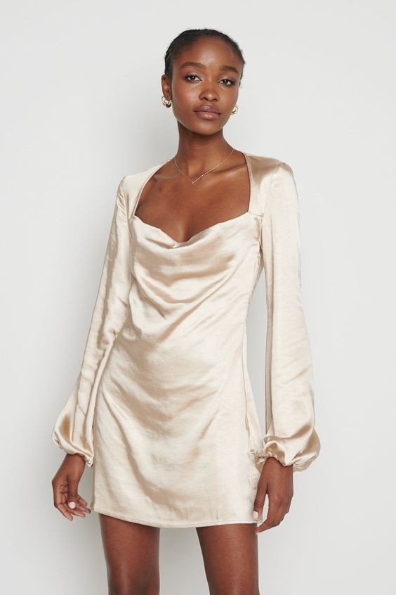 Champagne Gold Slip Dress