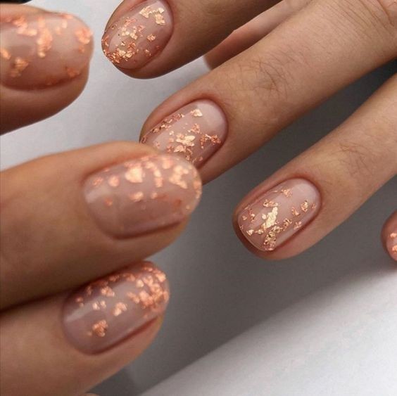 Copper Flecks on Nude