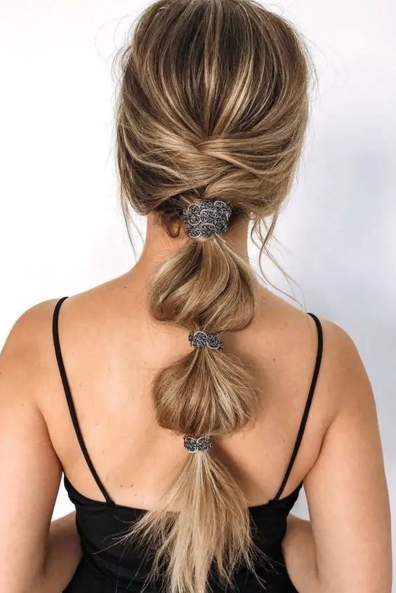 Bubble Braid Ponytail