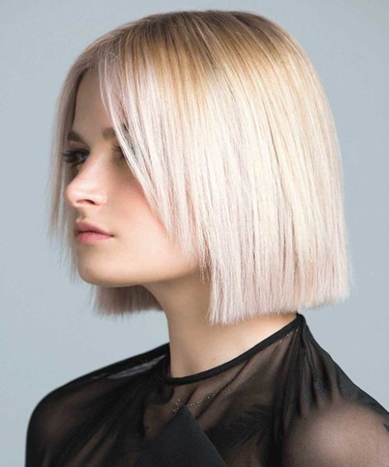 The Sleek Scandinavian Blonde Bob