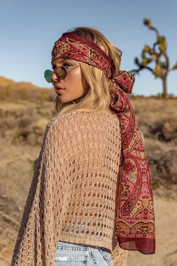 Desert Rose Bandana for the Adventurous Spirit