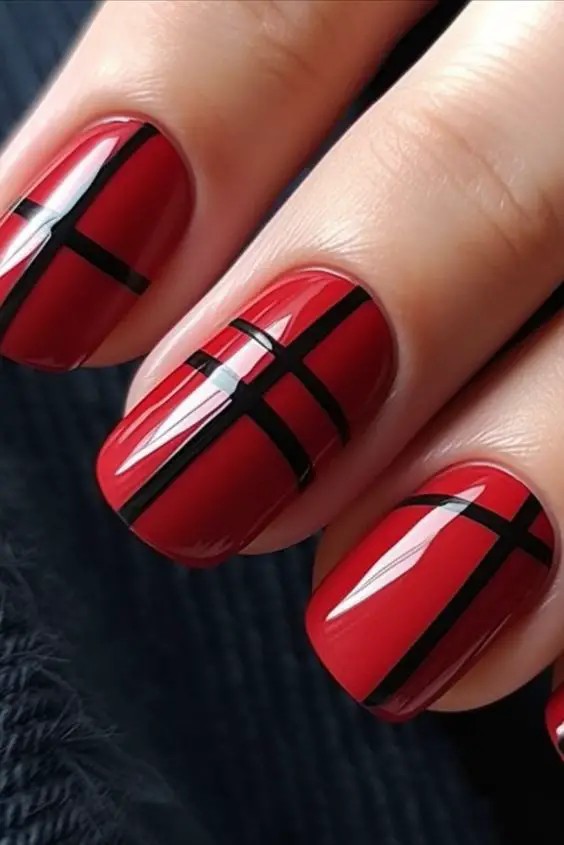 Black and Red Contrast: