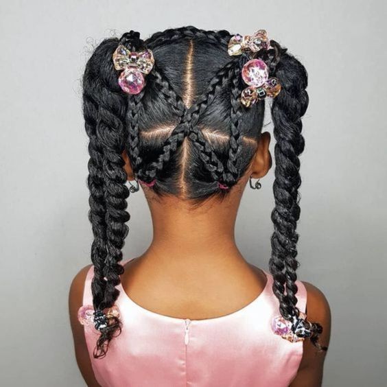 School-Ready Korean Two Braids