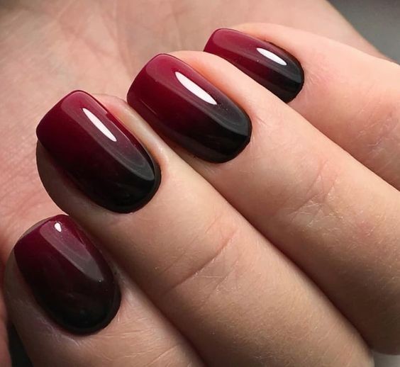 Dark Wine Nails: