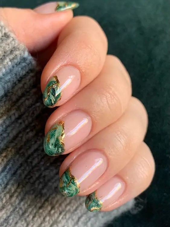 Sage and Gold Accents