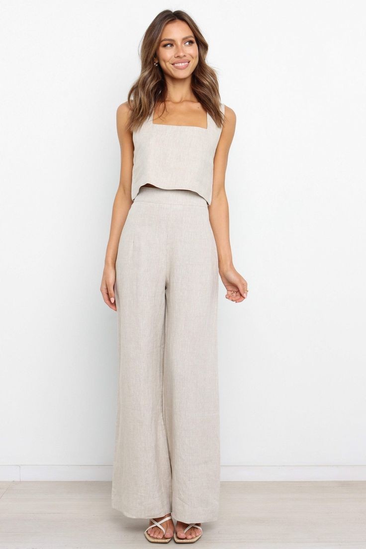 Linen Pants and Tank Top