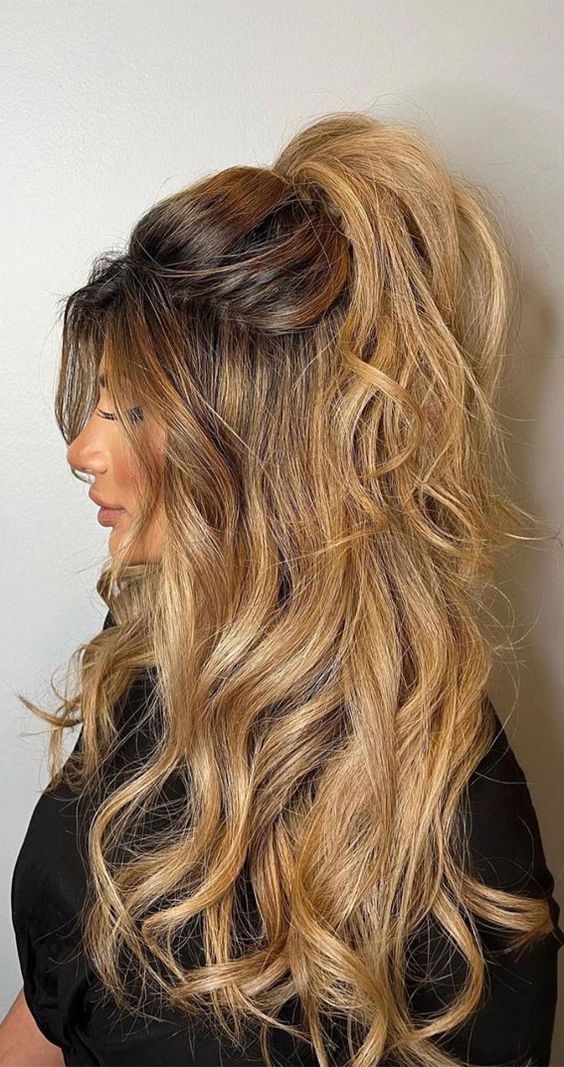 Half-Up Half-Down Ponytail