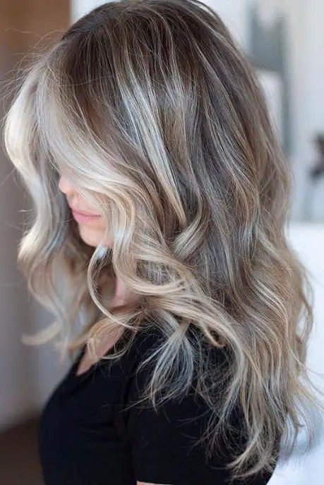 Ash Blonde with Cool-Toned Lowlights