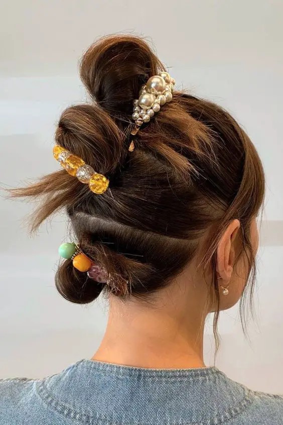 Layered Top Knot