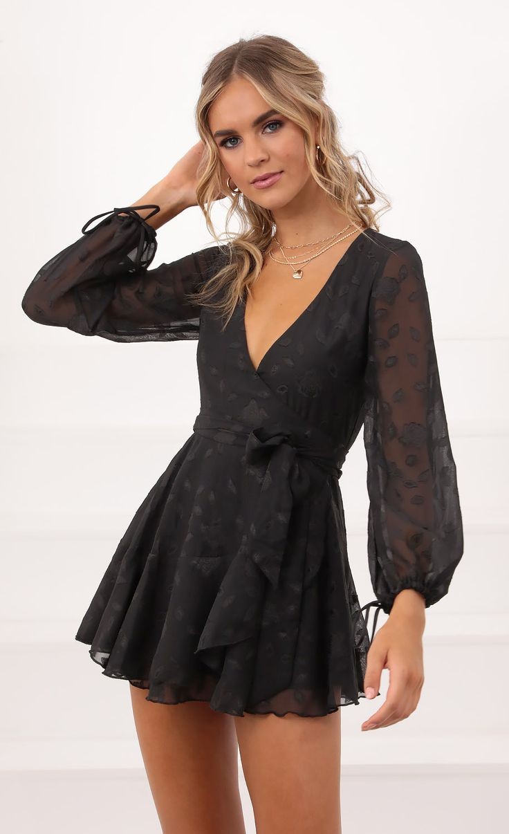 Black Wrap Dress