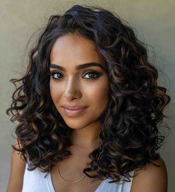 Idea 17: Romantic Curls for Shoulder Length Hair