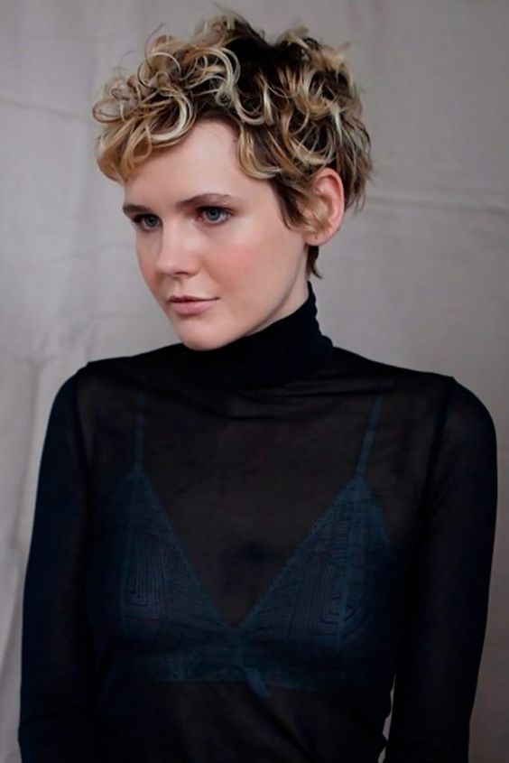 Asymmetrical Pixie with Bangs: