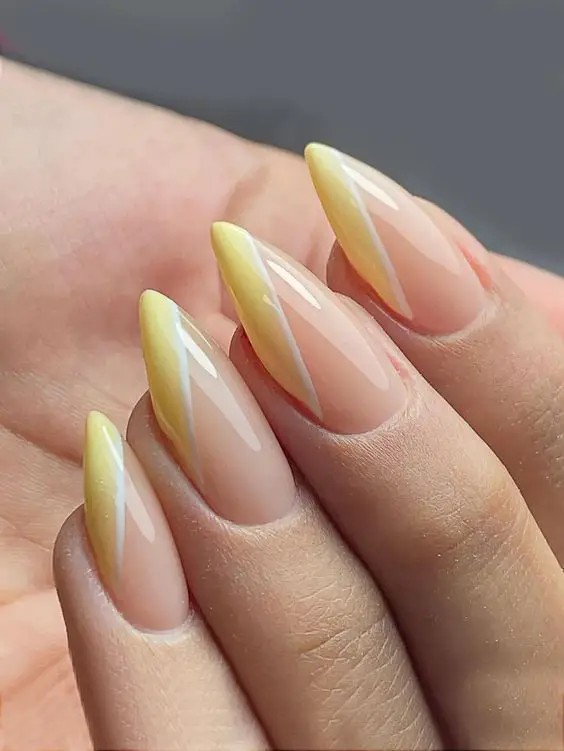 Pastel Almond Nails: