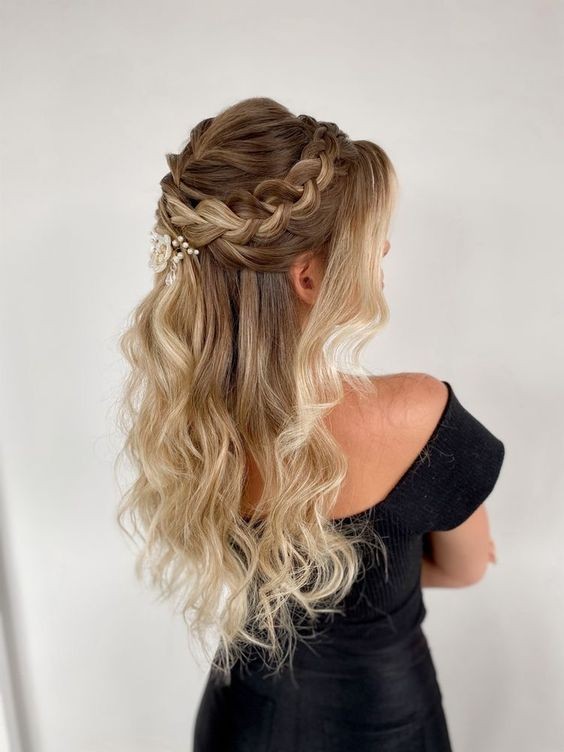 Braided Crown Half-Up