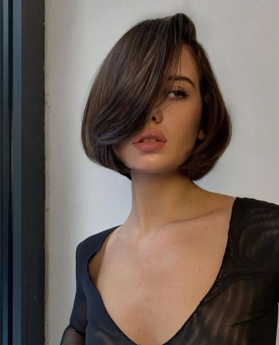 Layered Bob with Bangs