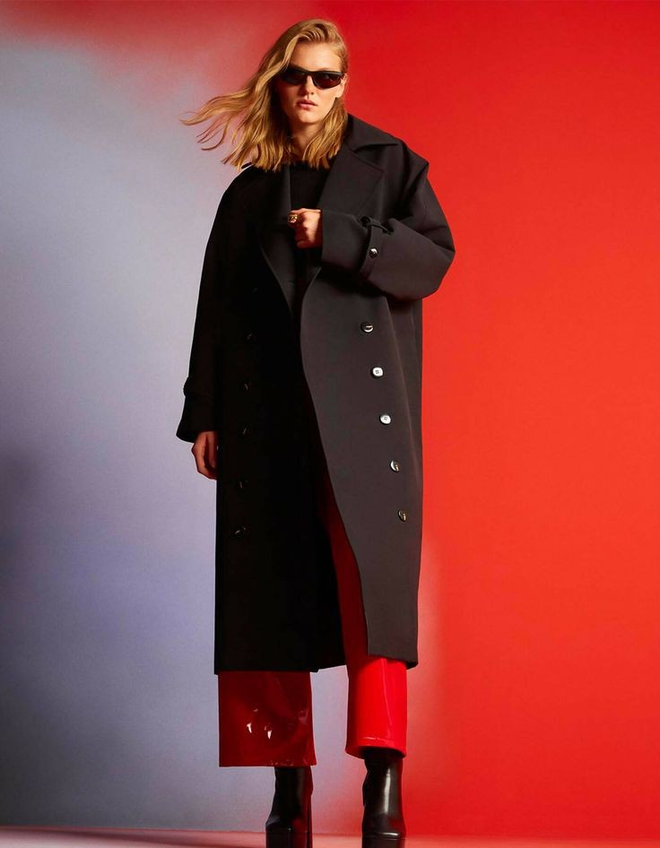 Trench Coat and Culottes