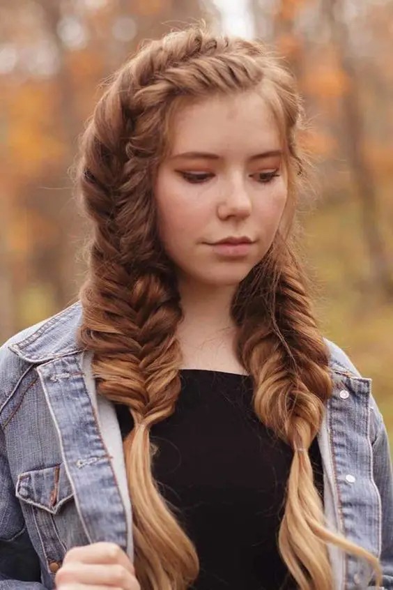 Luscious Two-Tone Braid