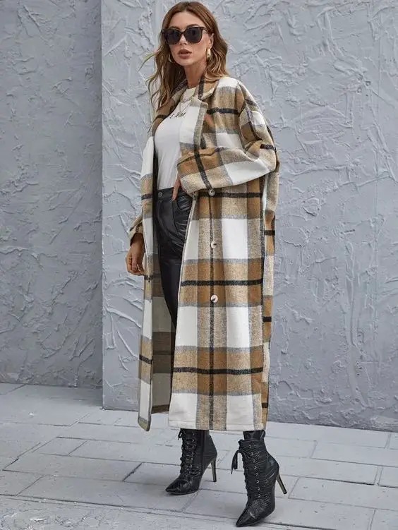 Statement Plaid Coat