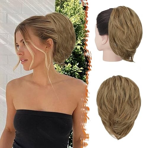 Textured Low Ponytail with Beach Wrap