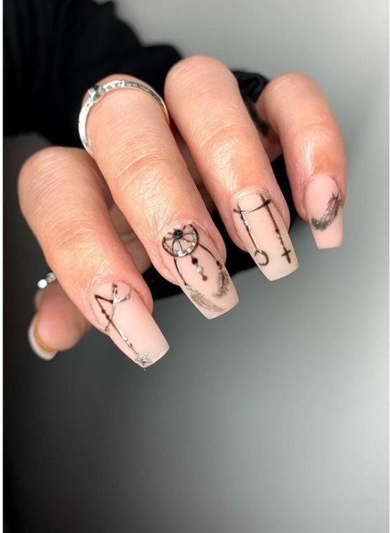 Dreamcatcher Nail Accents: