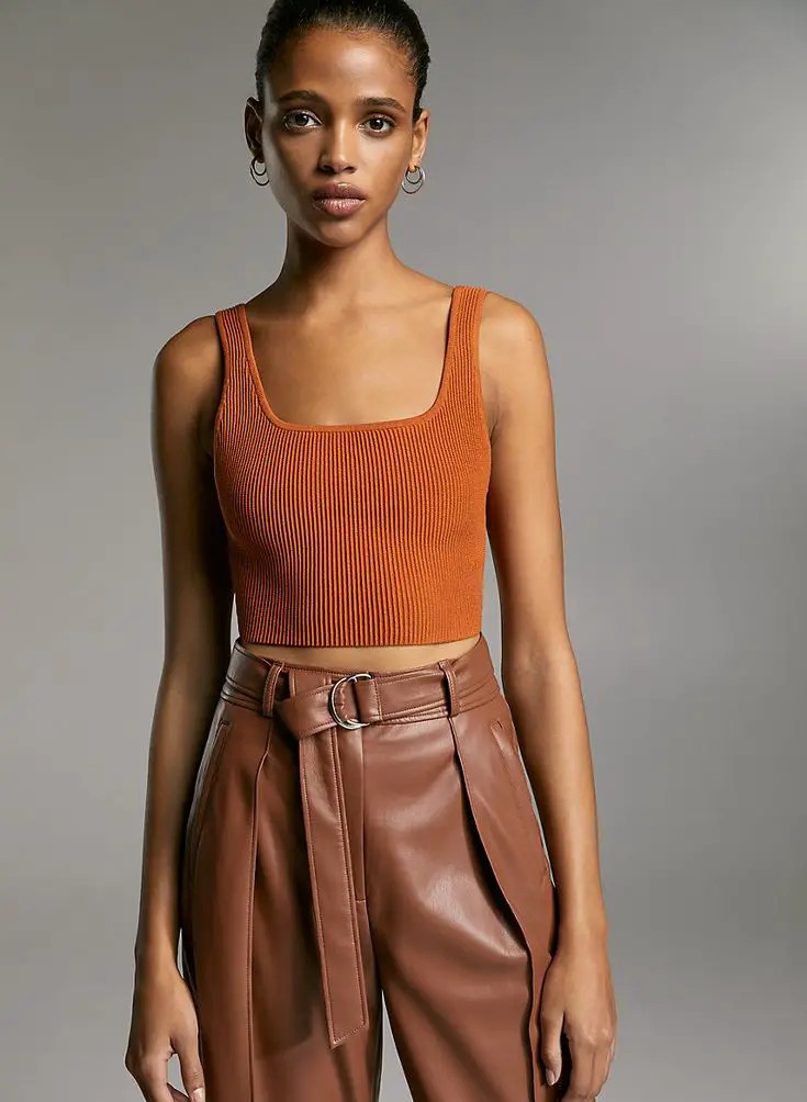 Warm Hues: The Cinnamon Ribbed Tank