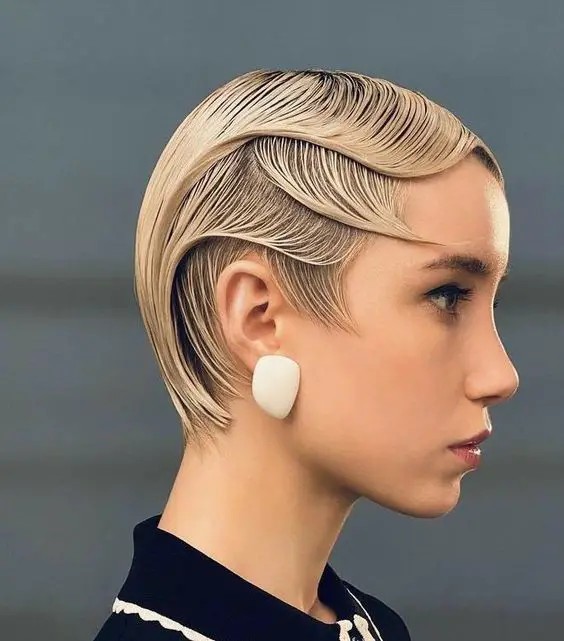 Slicked-Back Pixie: