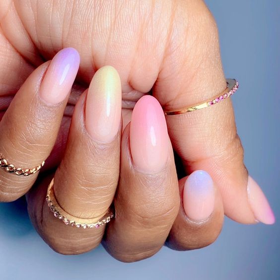 Pastel Ombré Nails