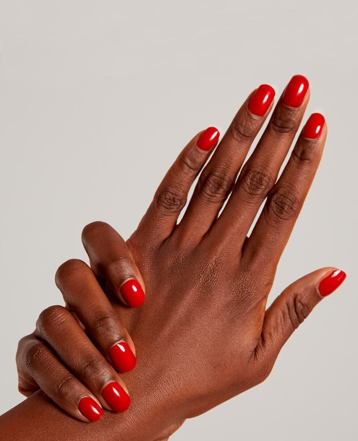 Classic Red Manicure: