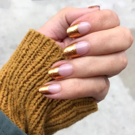 Metallic French Tips