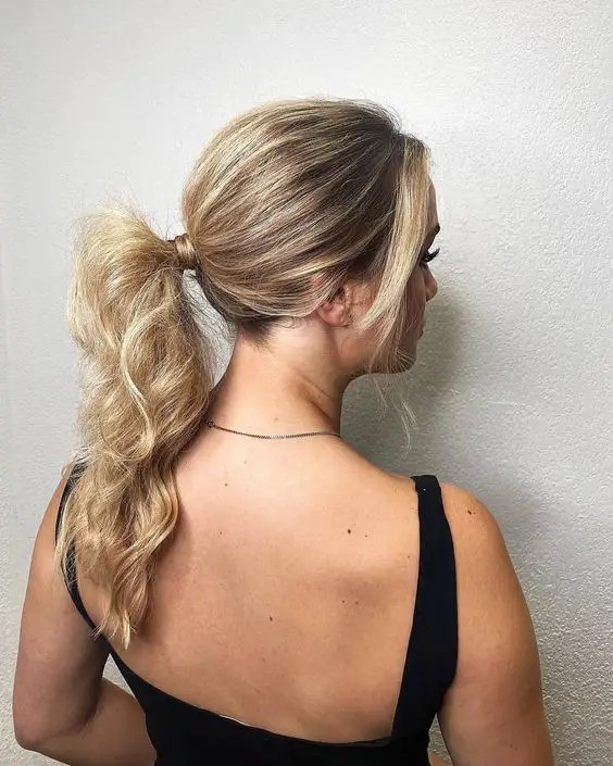 Messy Low Ponytail