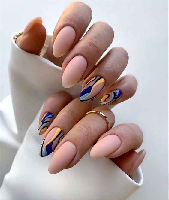 Abstract Rhythm: Modern Art Meets Manicure