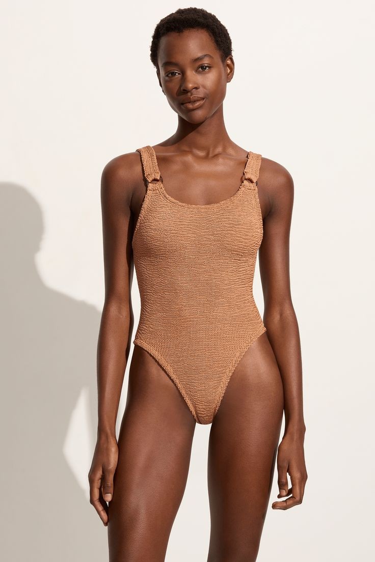 Elevated Sophistication: Beige One-Piece Swimsuits in 2024