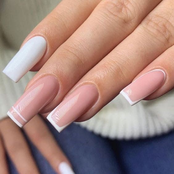 White French Tips: