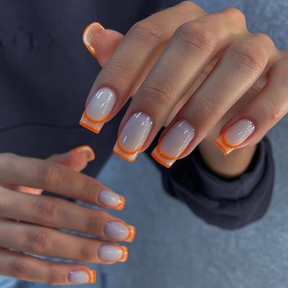 Citrus Twist: A Zesty Take on French Tips