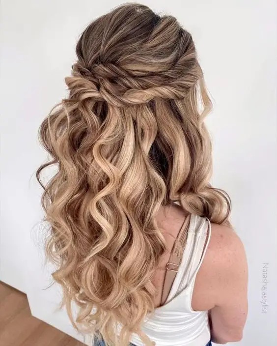 Twisted Half-Up Style