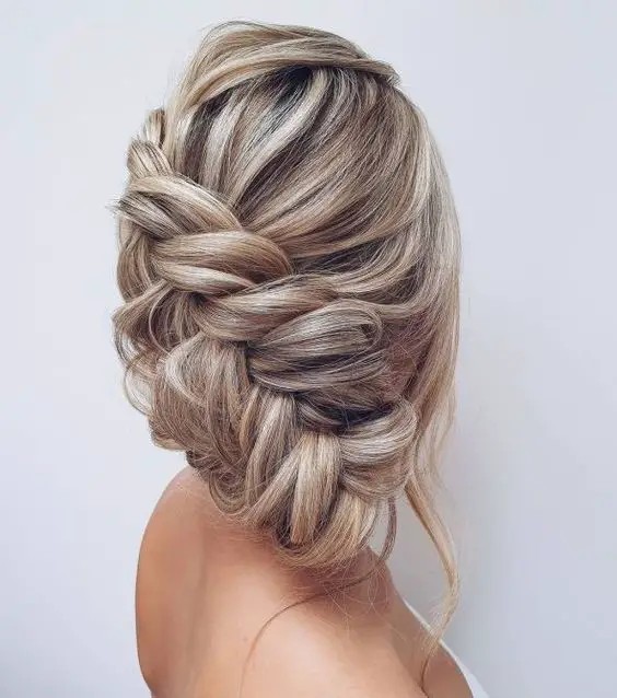 Messy Braided Updo