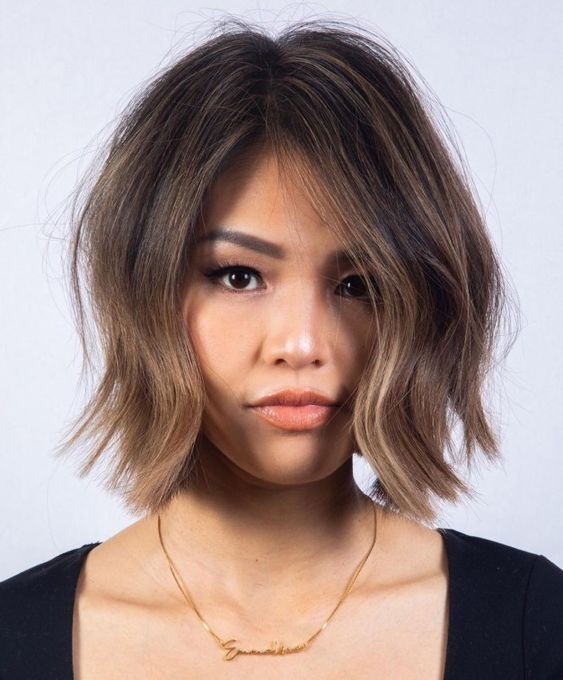 Tousled Bob with Textured Ends